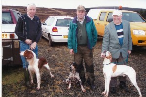 Kira - the winner on Slieveanorra with Des Linton (IntFTCh Craigrua Osprey) and James Coyle (Koram Banner) who were 2nd and 3rd.